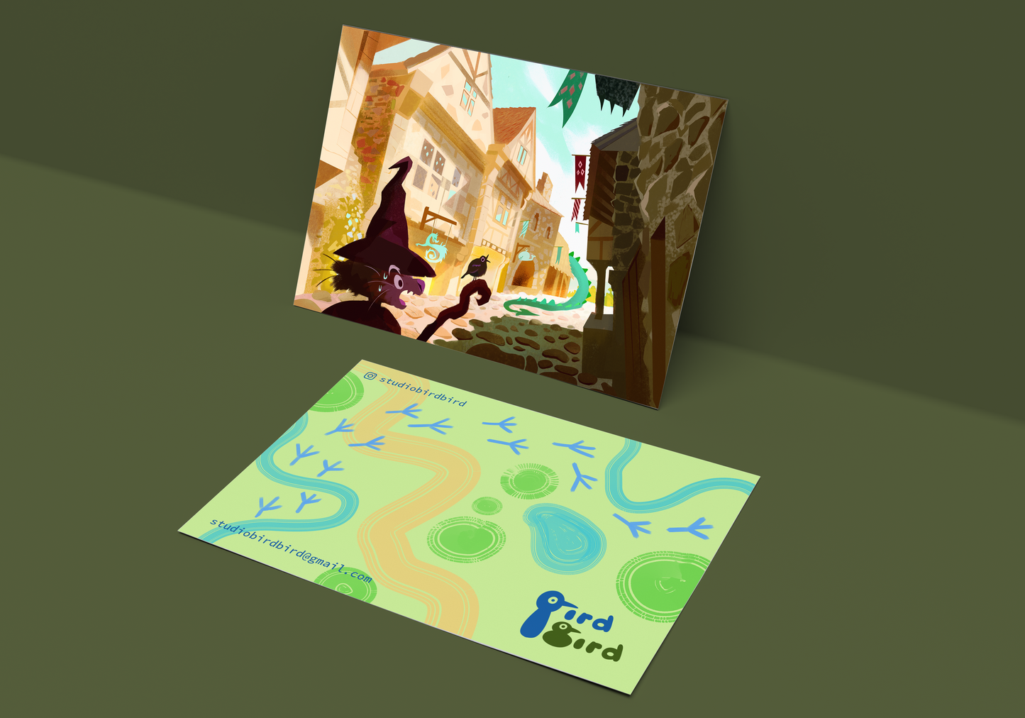 Dragon alley - 4x6 postcard