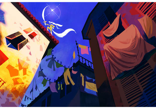 Arabian nights - 4x6 postcard