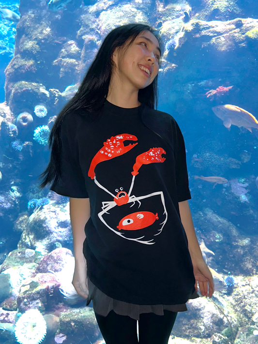 Crab and fish shirt