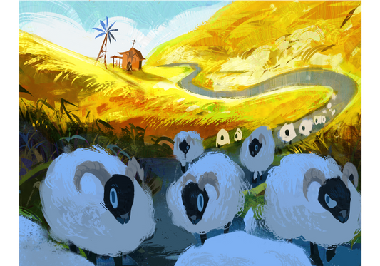 Flock of friends - 8.5x11 print