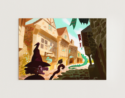 Dragon alley  - 4x6 postcard