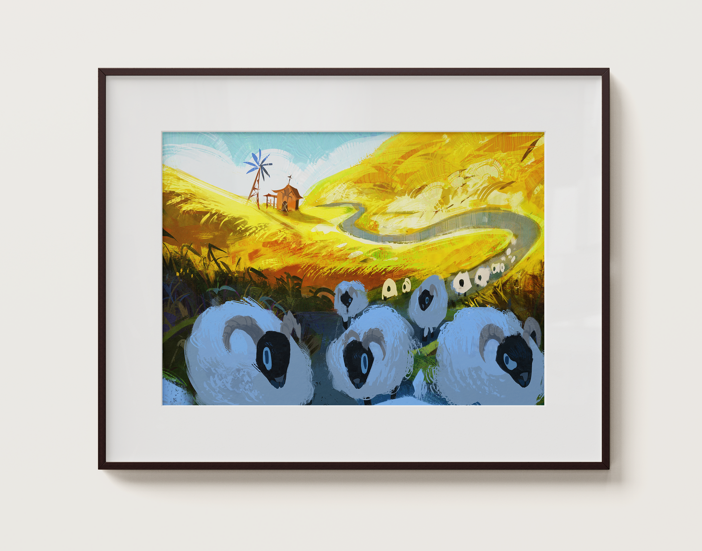 Flock of friends - 8.5x11 print