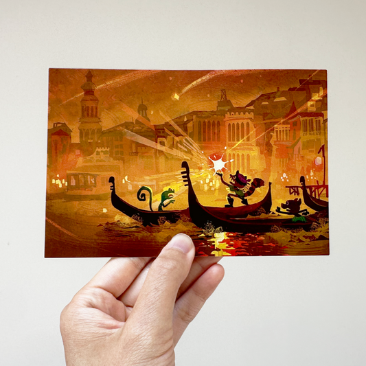 Meteor shower   - 4x6 postcard