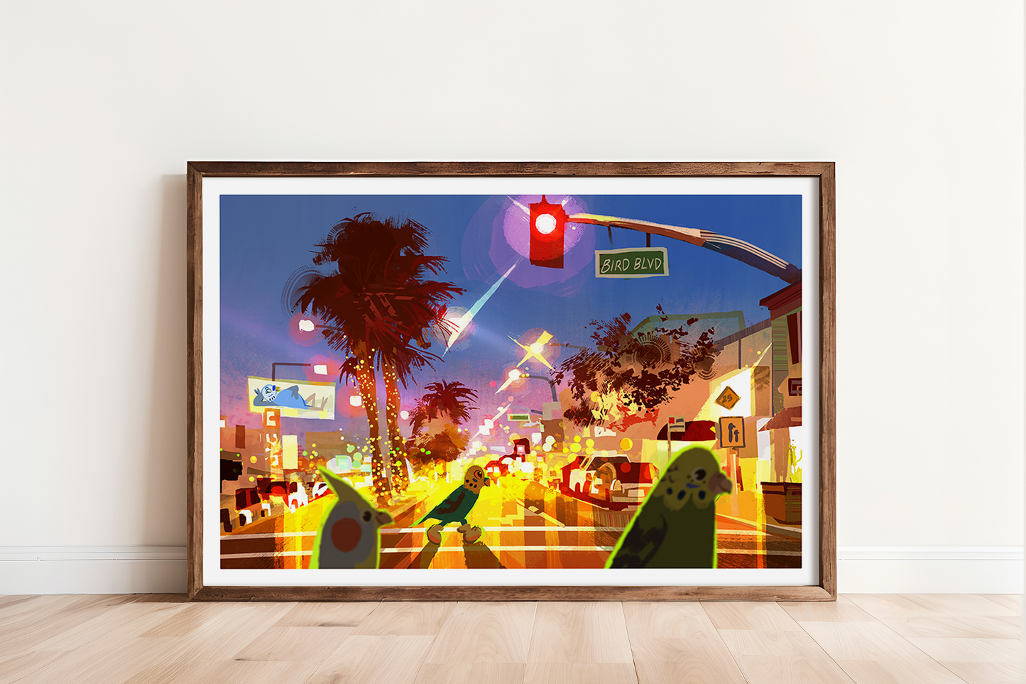 Bird Blvd  - 12x18 print
