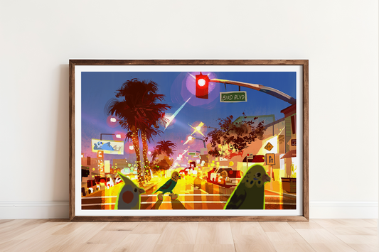 Bird Blvd  - 12x18 print