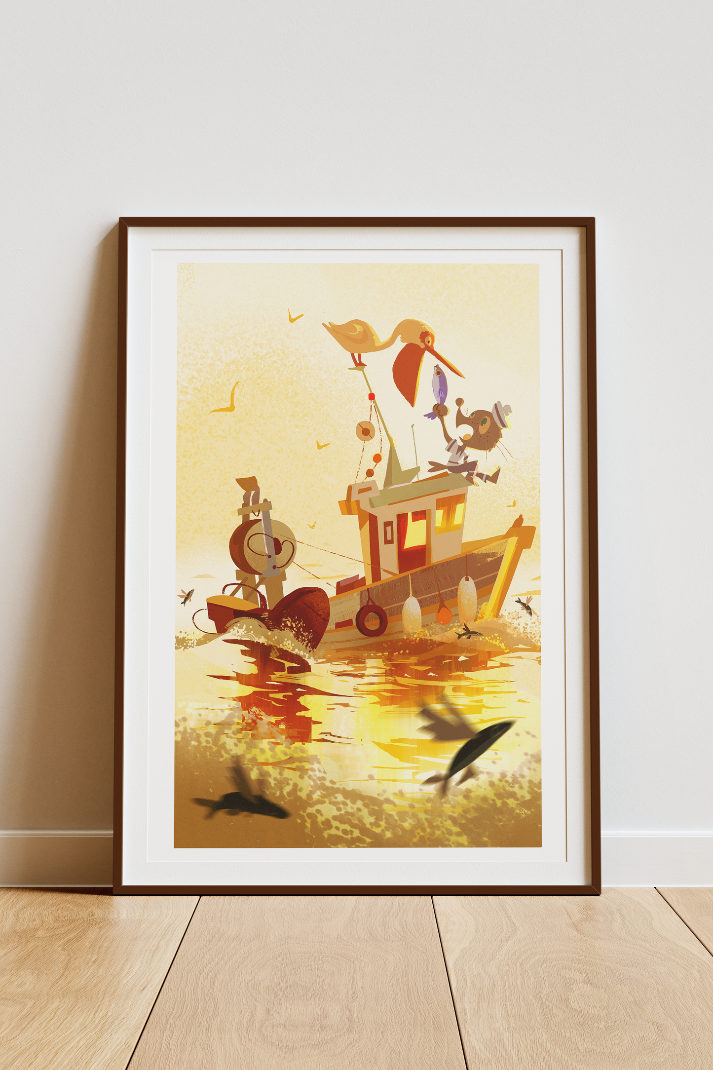 Sailor snacking  - 12x18 print