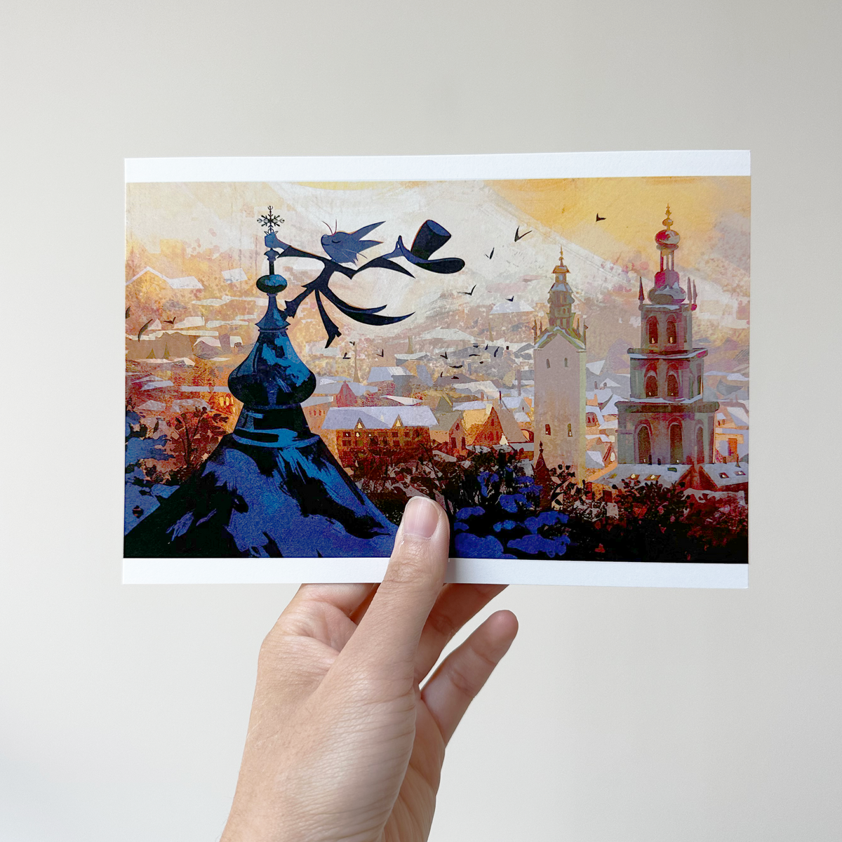 Winter's magician - 5x7 postcard